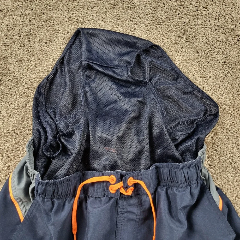 Nike Mens Swim Trunks‎ Volley Board Shorts Mesh Lined Navy Orange Size L 717384